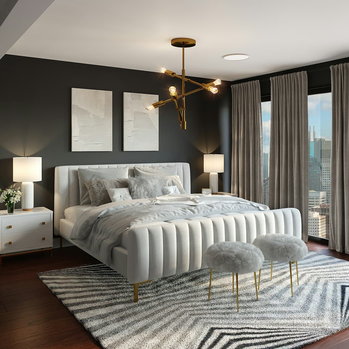 Boutique Hotel — Signature Room Wall — after